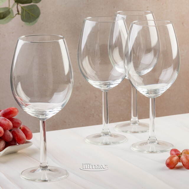 Набор бокалов для красного вина Moscato 21 см, 4 шт, 580 мл Koopman