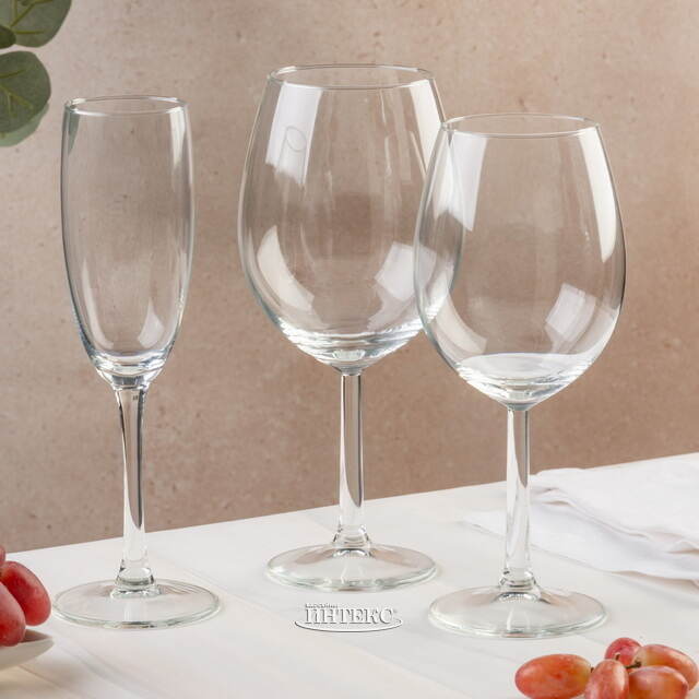 Бокалы для вина и шампанского Кристалл, 15 шт, уцененные Koopman