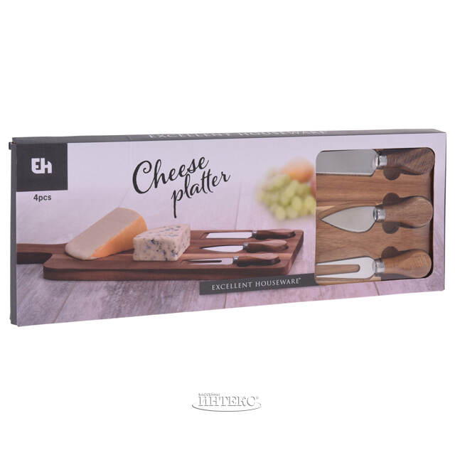 Набор для сыра с доской и ножами Джеронимо 42*15 см Koopman