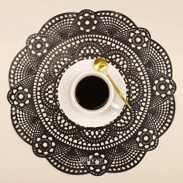 Сервировочная салфетка Жозефин 35 см черная Koopman