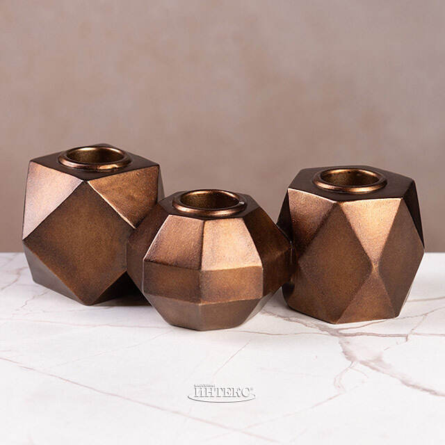 Металлический подсвечник De Bronzo 15 см Goodwill