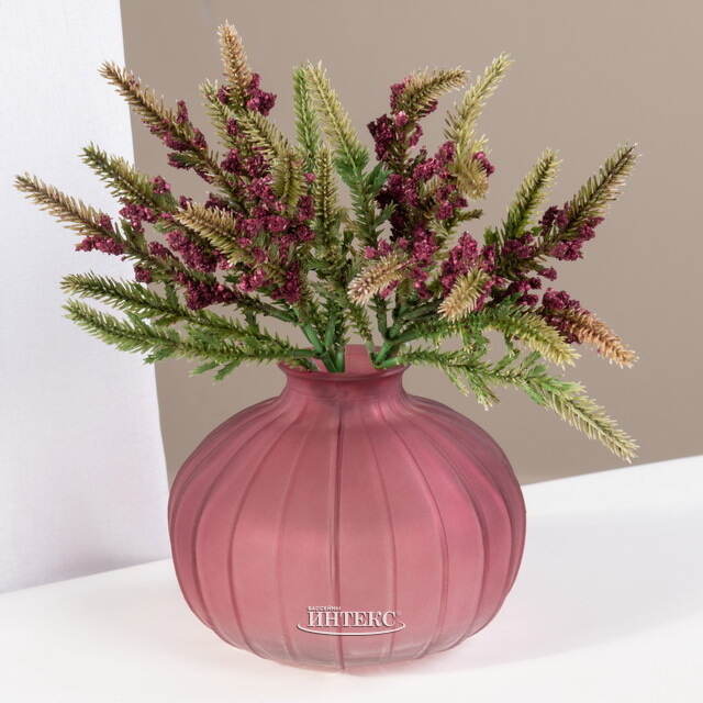 Декоративная веточка Бургундский Вереск 17 см Swerox