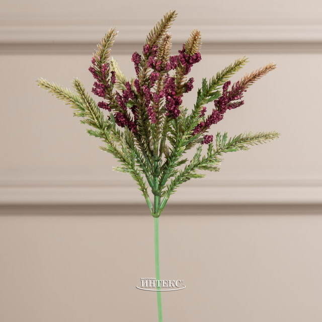 Декоративная веточка Бургундский Вереск 17 см Swerox