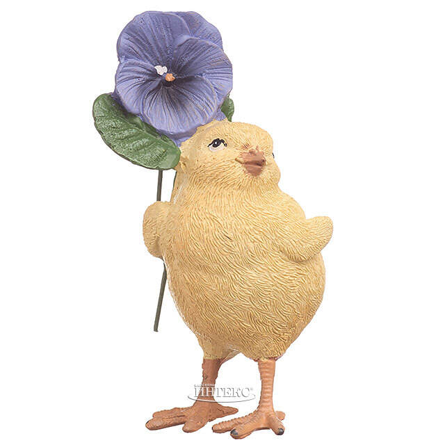 Декоративная фигурка Цыпленок Фрэнки с цветком 11 см Goodwill (Гудвилл)