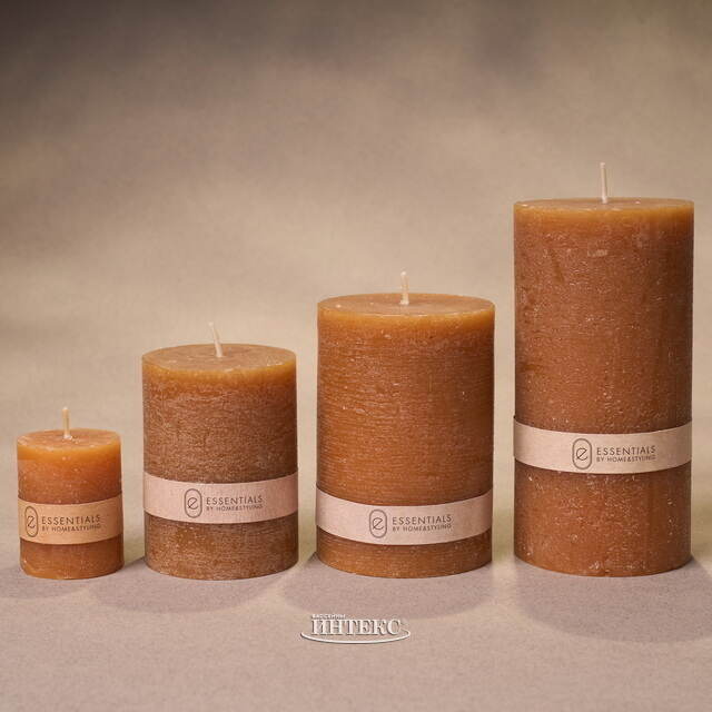 Декоративная свеча Рикардо 8*6 см какао Koopman