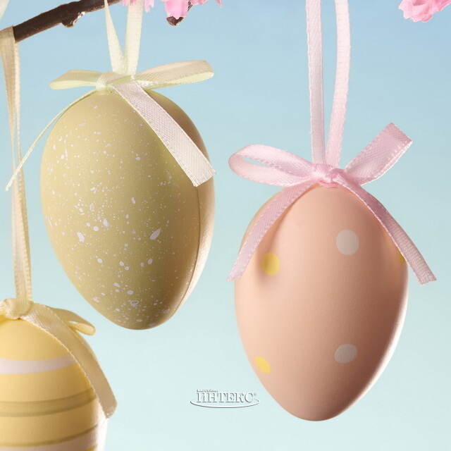 Пасхальные украшения Яйца Монто 6 см, 6 шт Koopman (Купман)