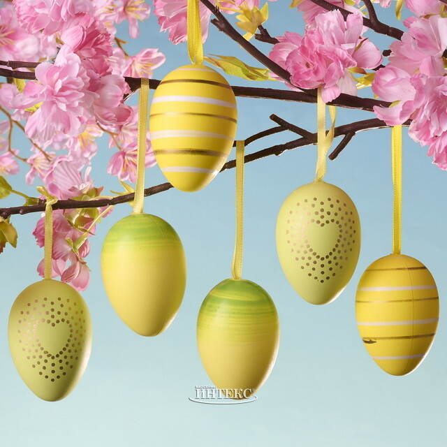 Пасхальные украшения Яйца Глиерос 6 см, 6 шт Koopman (Купман)