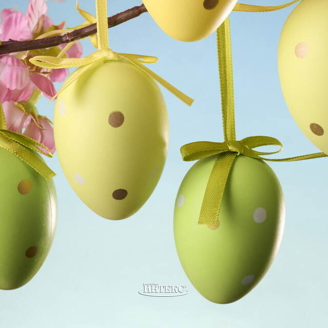 Пасхальные украшения Яйца Моррис 6 см, 6 шт Koopman (Купман)