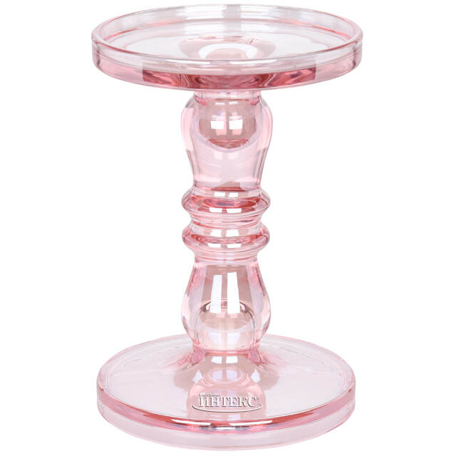 Стеклянный подсвечник Мориарти 20*13 см розовый Koopman (Купман)