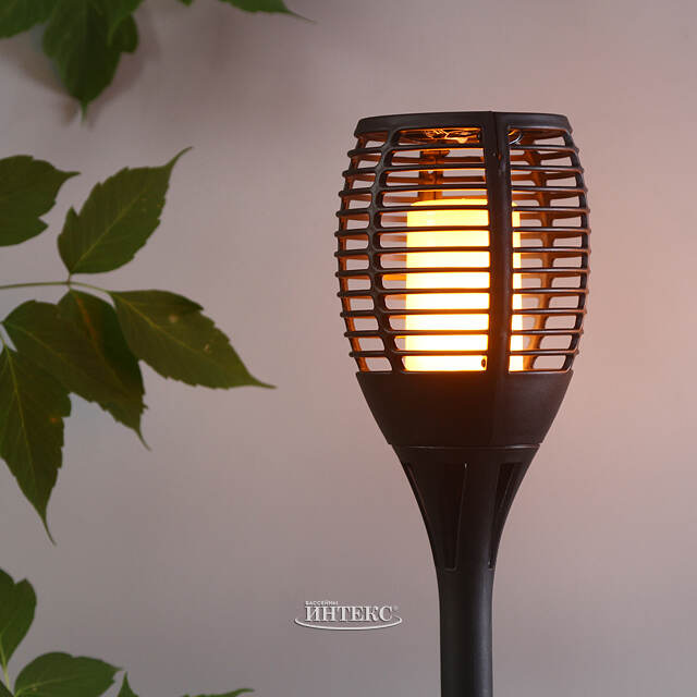 Садовый фонарь Solar Barro 3 в 1 на солнечной батарее 78*12 см, эффект живого пламени, IP44 Koopman (Купман)