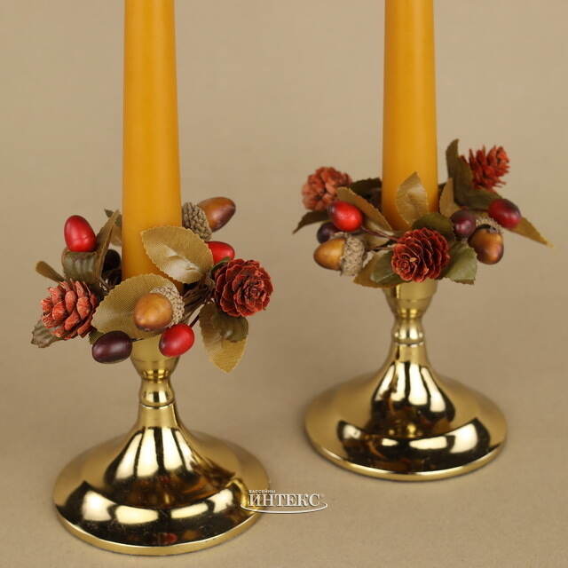 Венок для свечи Осенний Джаз 9 см Swerox