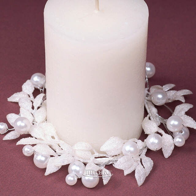 Венок для свечи Снежная Дымка 12 см Swerox (Сверокс)