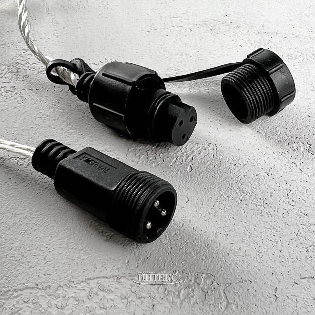 Светодиодная гирлянда 24V Premium Led 200 теплых белых LED ламп 20 м, прозрачный СИЛИКОН, соединяемая, контроллер, IP54 BEAUTY LED