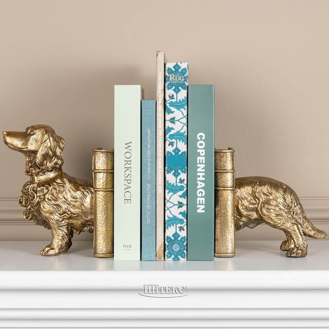 Декоративный держатель для книг Golden Dachshund 37 см Goodwill