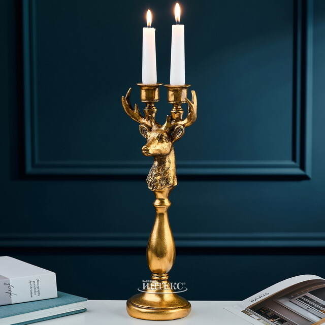 Канделябр на 2 свечи Breath of Fire - Stile Barocco 38 см Goodwill (Гудвилл)