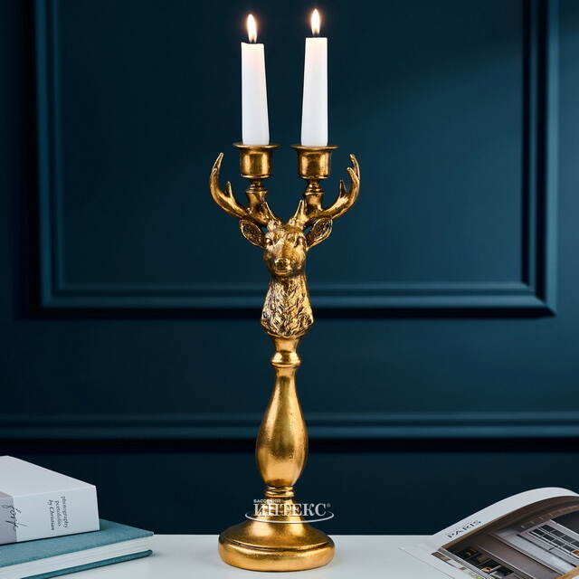 Канделябр на 2 свечи Breath of Fire - Stile Barocco 38 см Goodwill (Гудвилл)