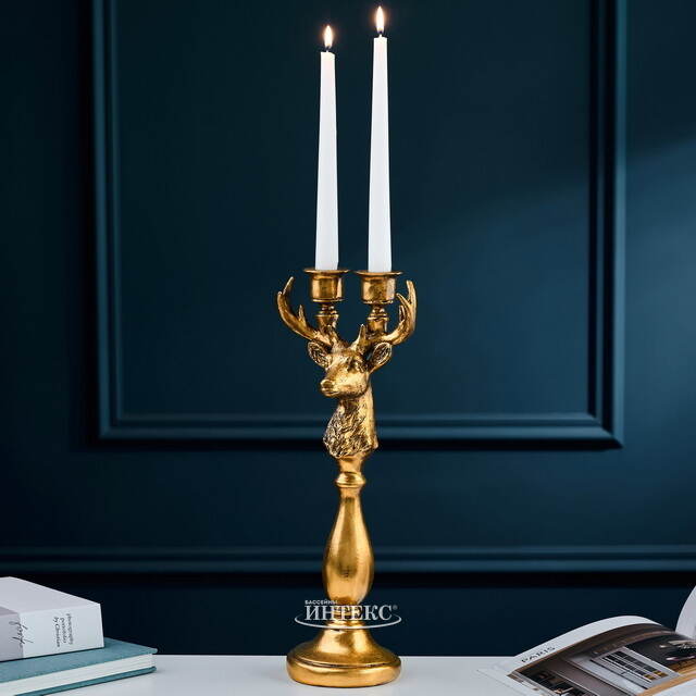 Канделябр на 2 свечи Breath of Fire - Stile Barocco 38 см Goodwill (Гудвилл)
