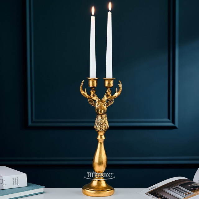 Канделябр на 2 свечи Breath of Fire - Stile Barocco 38 см Goodwill (Гудвилл)