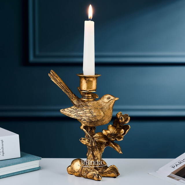 Декоративный подсвечник Птичка на Ветке - Chant Oiseau 19 см Goodwill (Гудвилл)