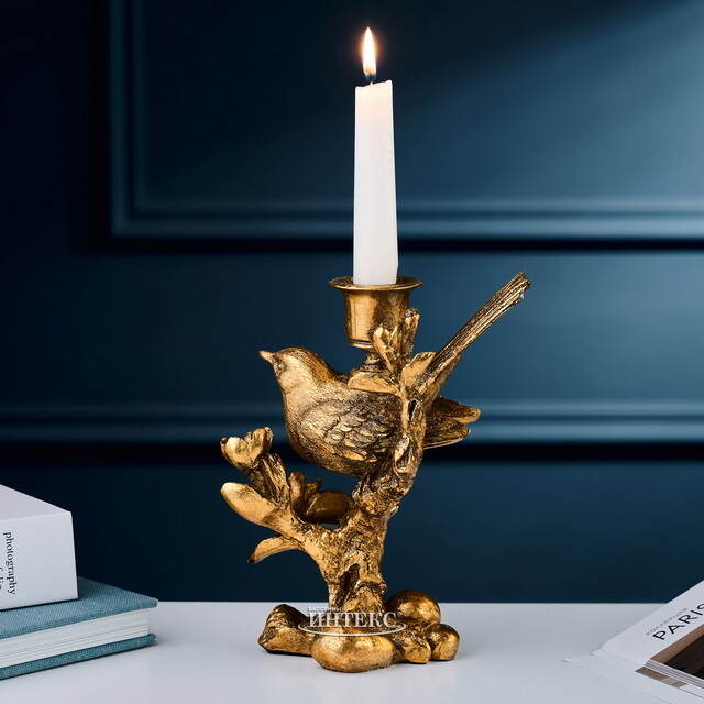 Декоративный подсвечник Птичка на Ветке - Chant Oiseau 19 см Goodwill (Гудвилл)