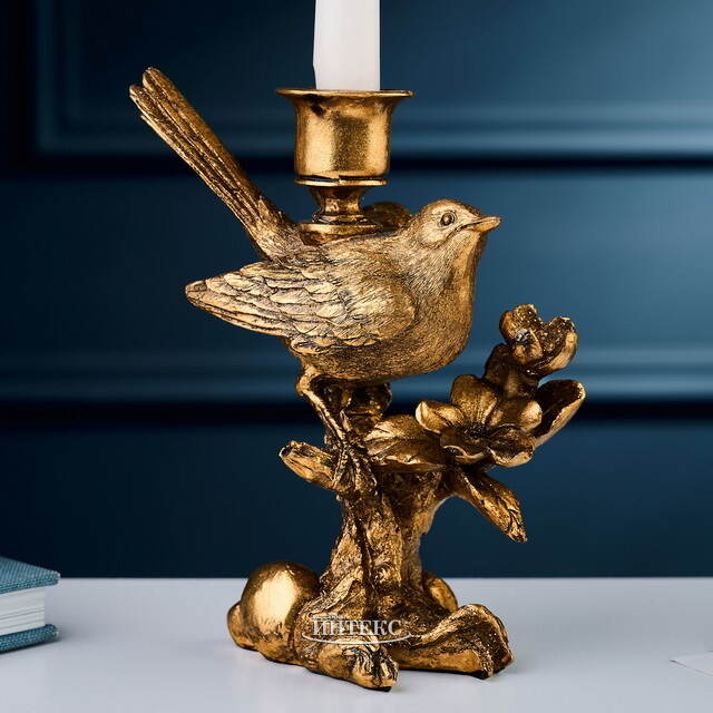 Декоративный подсвечник Птичка на Ветке - Chant Oiseau 19 см Goodwill (Гудвилл)
