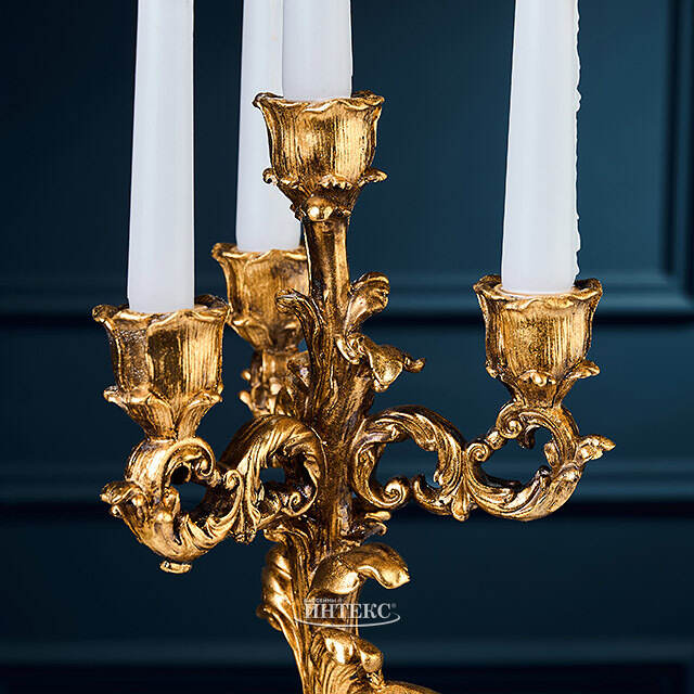 Канделябр на 4 свечи Shadowkeep - Stile Barocco 41 см Goodwill (Гудвилл)