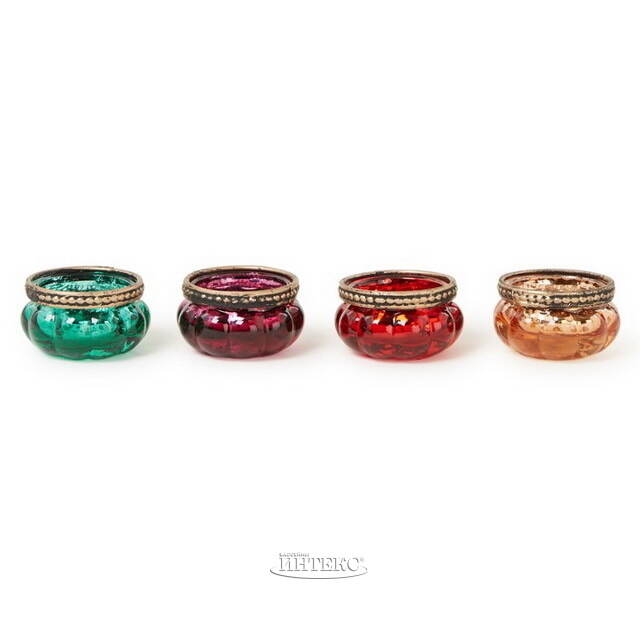 Набор стеклянных подсвечников Susanna 4 см, 4 шт Goodwill