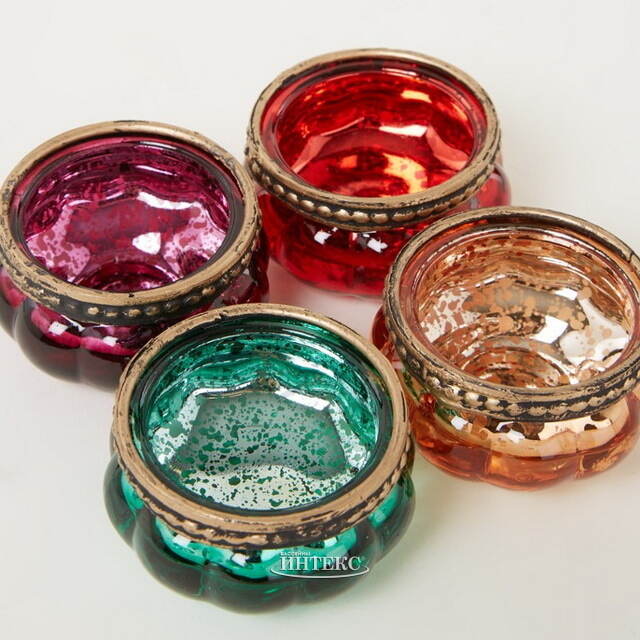 Набор стеклянных подсвечников Susanna 4 см, 4 шт Goodwill