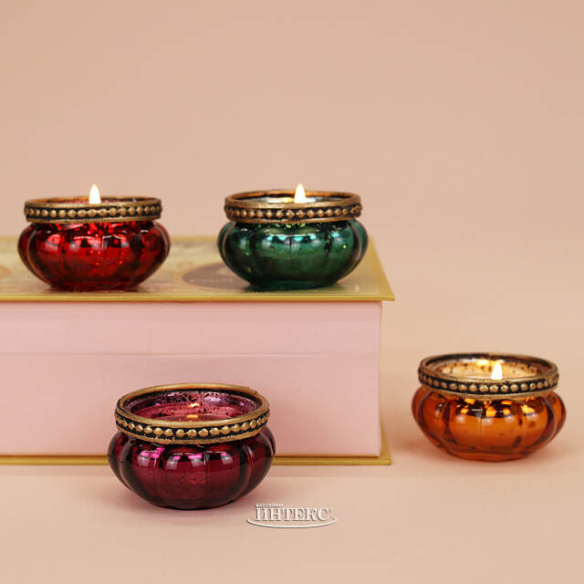 Набор стеклянных подсвечников Susanna 4 см, 4 шт Goodwill