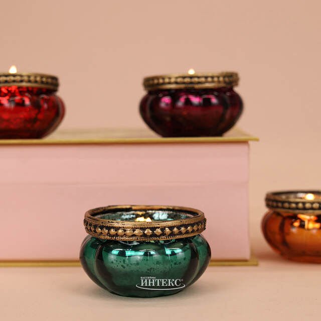 Набор стеклянных подсвечников Susanna 4 см, 4 шт Goodwill