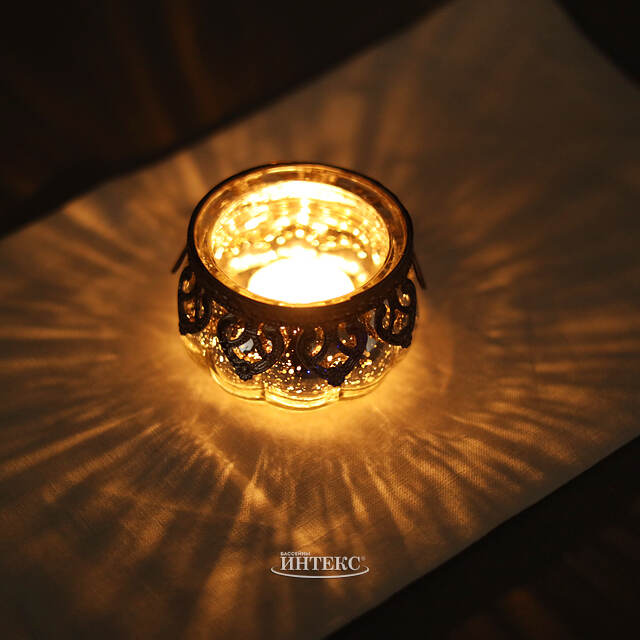 Стеклянный подсвечник Витторио 9 см Goodwill