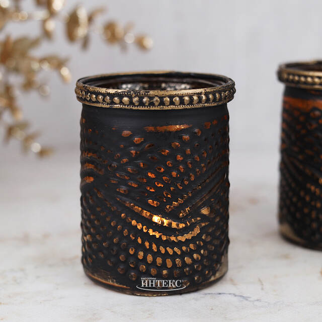 Стеклянный подсвечник стакан Орфео 8 см Goodwill (Гудвилл)