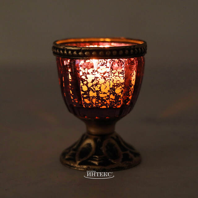 Стеклянный подсвечник Rinio la Muchi 8 см Goodwill