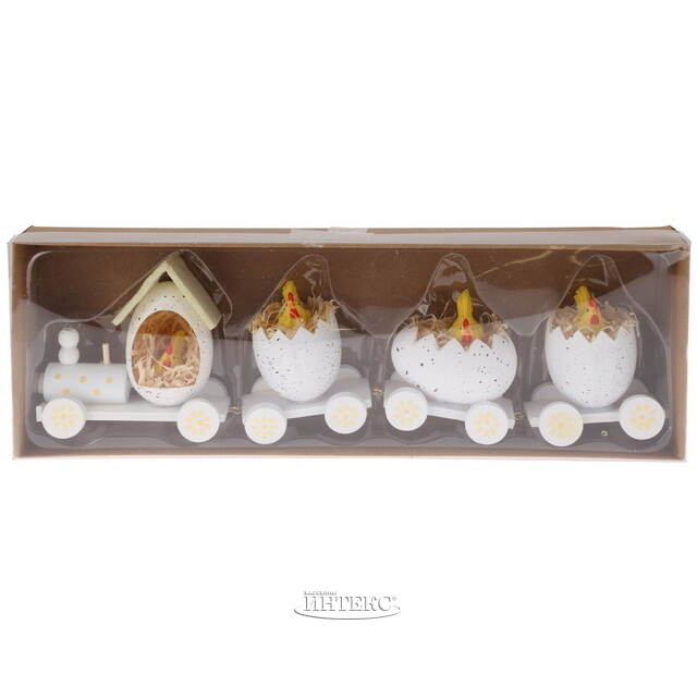 Декоративная фигурка Пасхальный Поезд Чудес 19 см белая Koopman (Купман)
