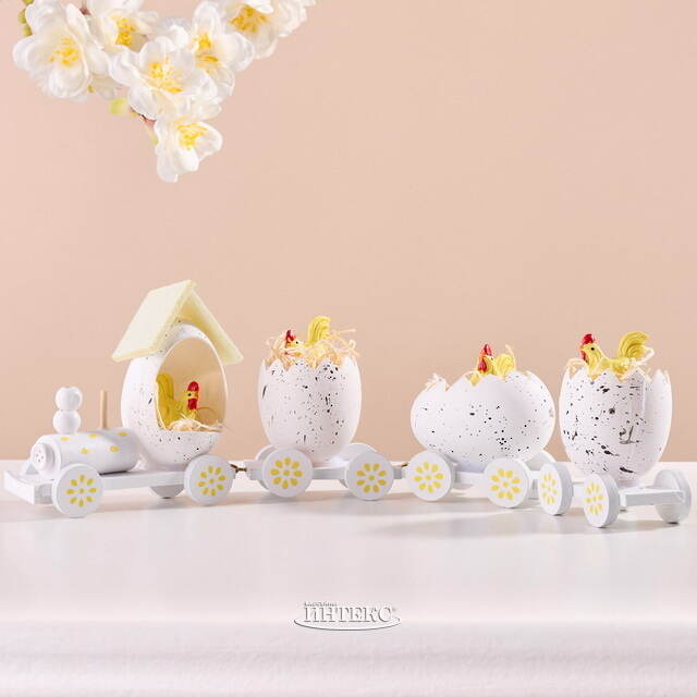 Декоративная фигурка Пасхальный Поезд Чудес 19 см белая Koopman (Купман)