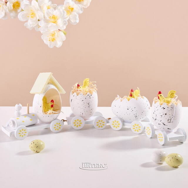 Декоративная фигурка Пасхальный Поезд Чудес 19 см белая Koopman (Купман)