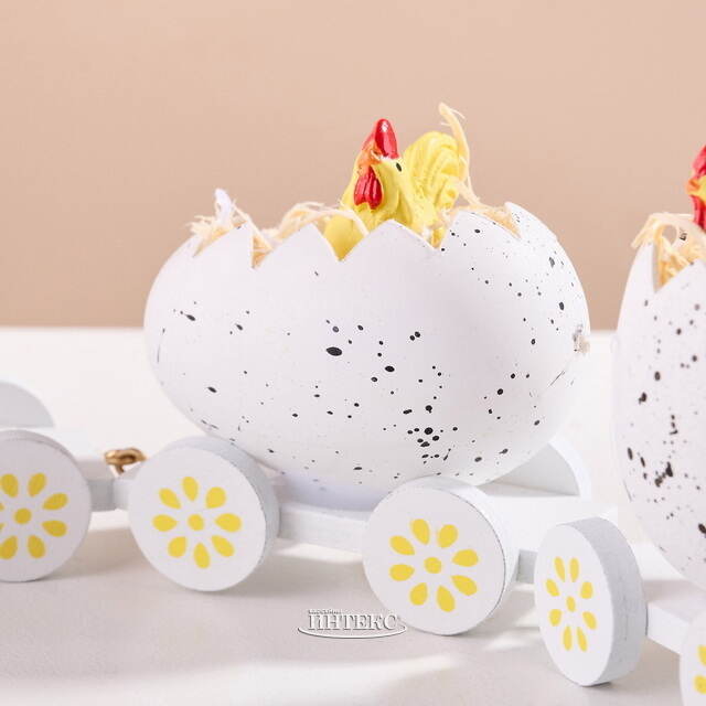 Декоративная фигурка Пасхальный Поезд Чудес 19 см белая Koopman (Купман)