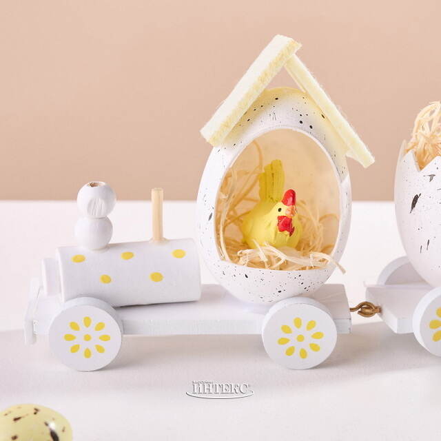 Декоративная фигурка Пасхальный Поезд Чудес 19 см белая Koopman (Купман)