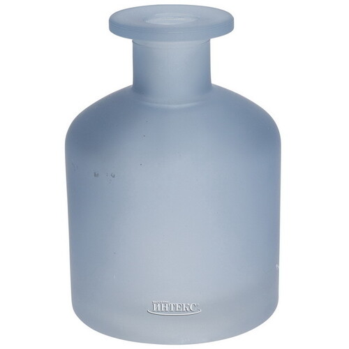 Стеклянная ваза-подсвечник Sinus Amnis 11 см голубая Koopman