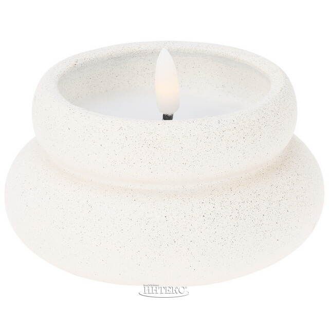 Светодиодная свеча Бигбери 11*6 см в бетонном подсвечнике, на батарейках Koopman (Купман)