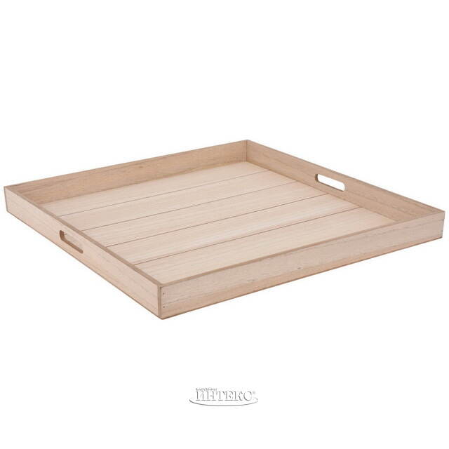 Набор деревянных подносов Alfgund 34-58 см, 3 шт, бежевый Koopman