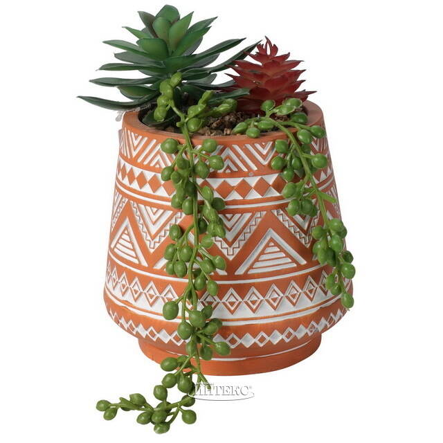 Искусственное растение горшке Альенто - Эхеверия 15*10 см Koopman (Купман)