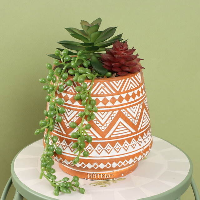 Искусственное растение горшке Альенто - Эхеверия 15*10 см Koopman (Купман)