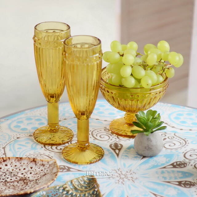 Креманка Шамберте 300 мл янтарно-желтая, стекло Koopman