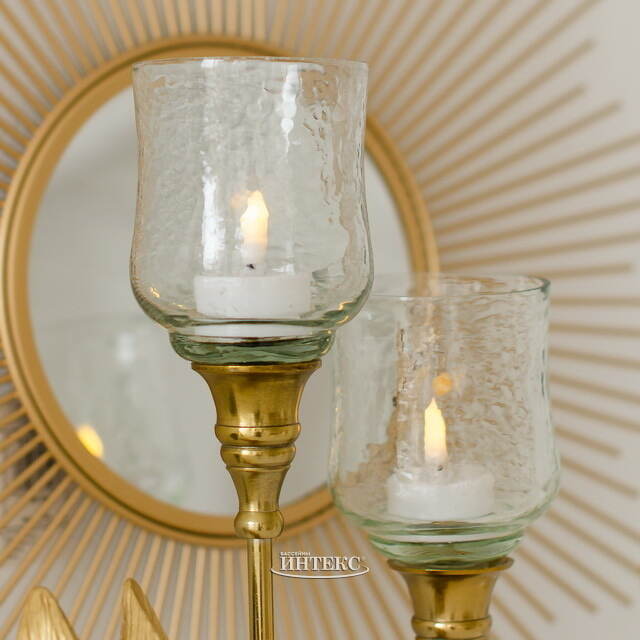 Подсвечник - Бокал Дарлингтон 31 см золотой Koopman (Купман)