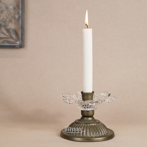 Подсвечник для одной свечи Изысканный Винтаж: Флоранж 13*10 см ShiShi