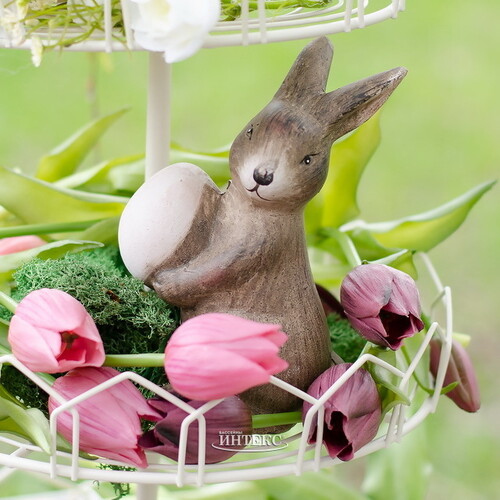 Керамическая садовая фигурка Пасхальный Кролик Майкл 15 см Kaemingk