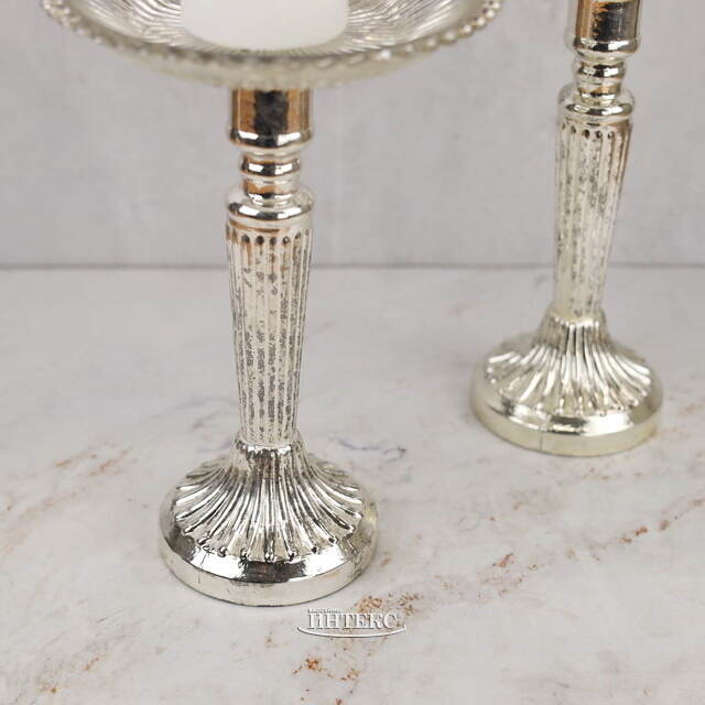 Стеклянный подсвечник на ножке Мауритц 25 см ShiShi (ШиШи)