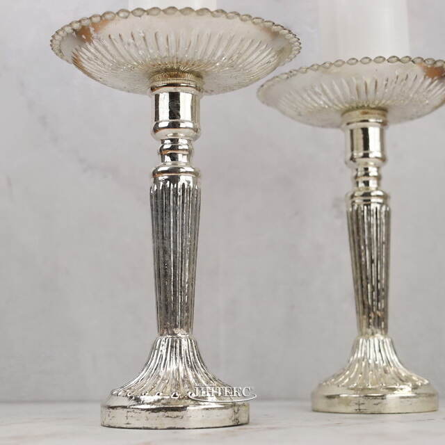 Стеклянный подсвечник на ножке Мауритц 25 см ShiShi (ШиШи)