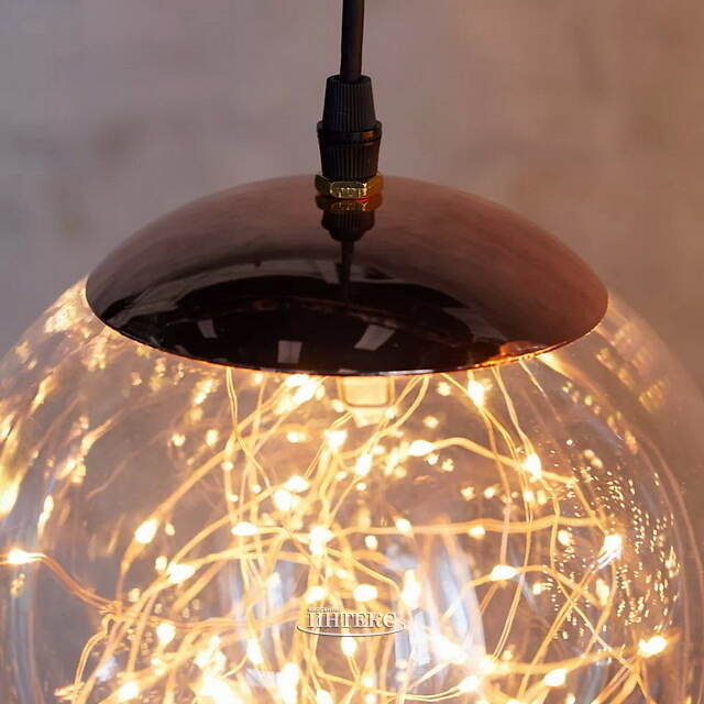 Подвесной светильник-шар Moon Galaxy 30 см, 140 микро LED ламп, IP44 Kaemingk